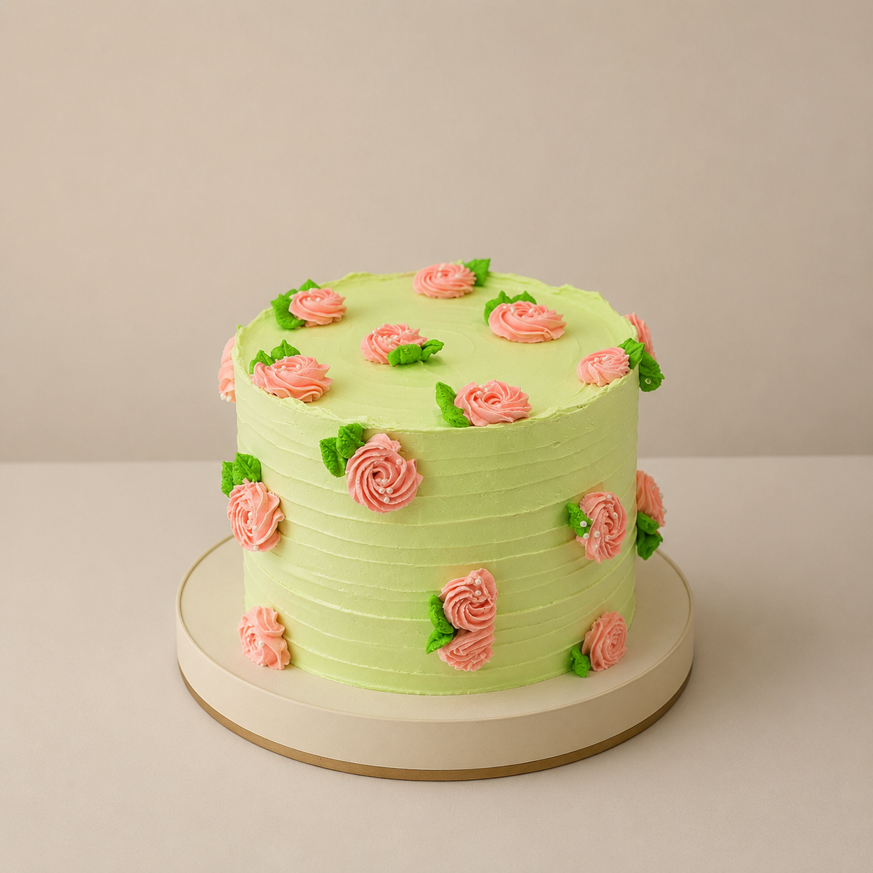 Floral cake pink