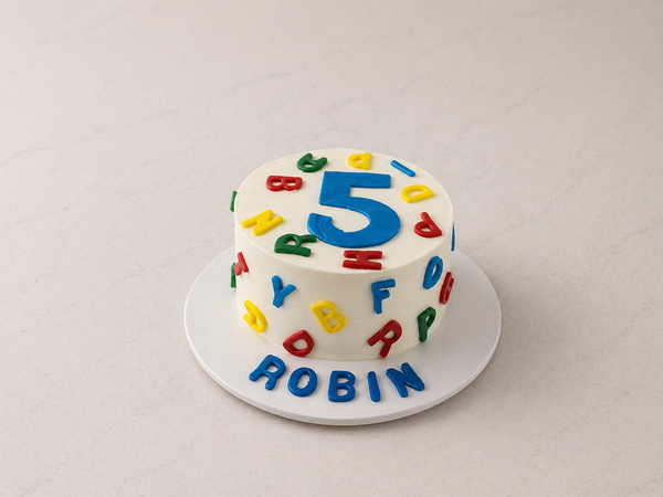 Kids alphabates cake
