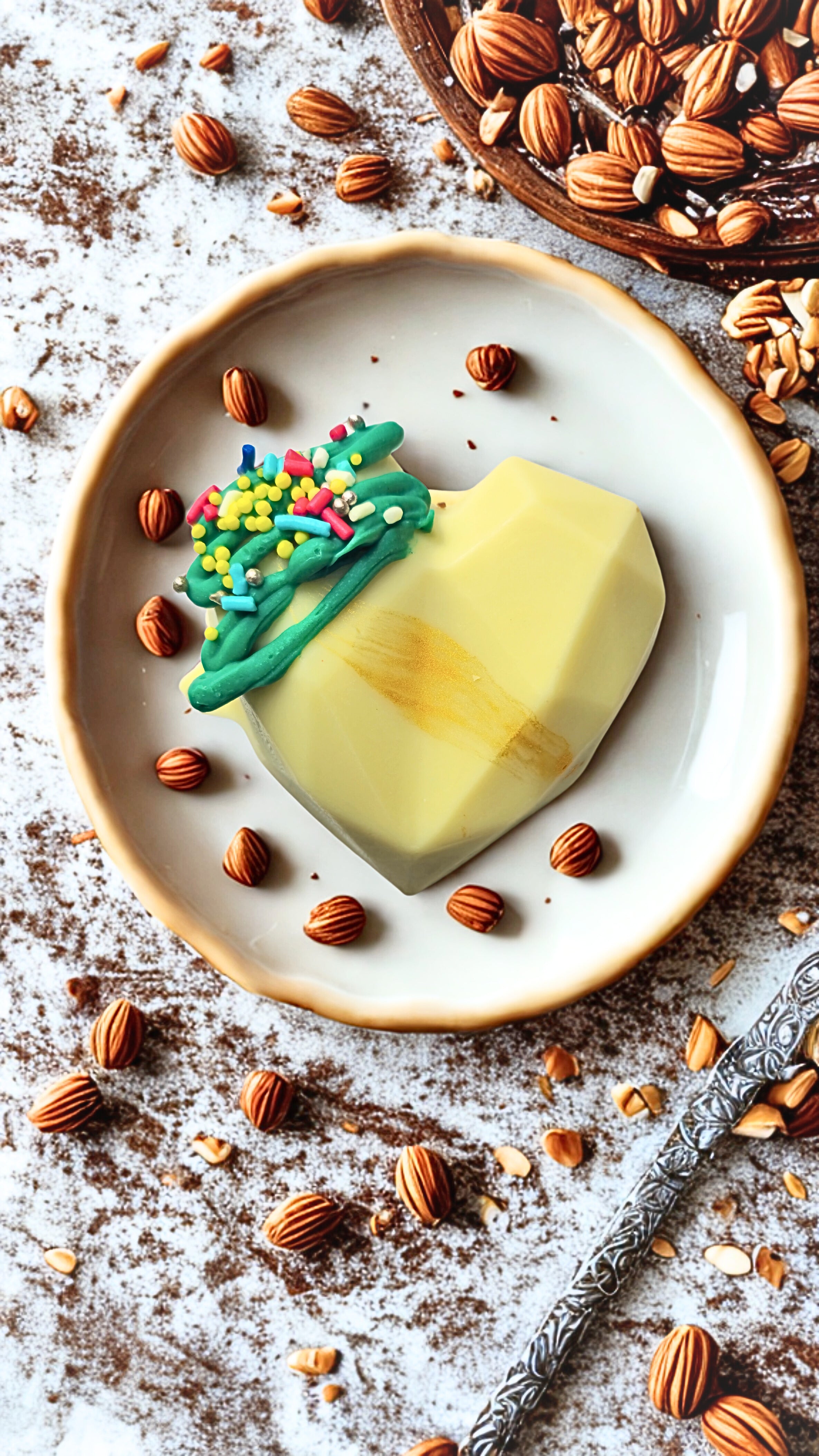 Hazelnut Crunch Heart